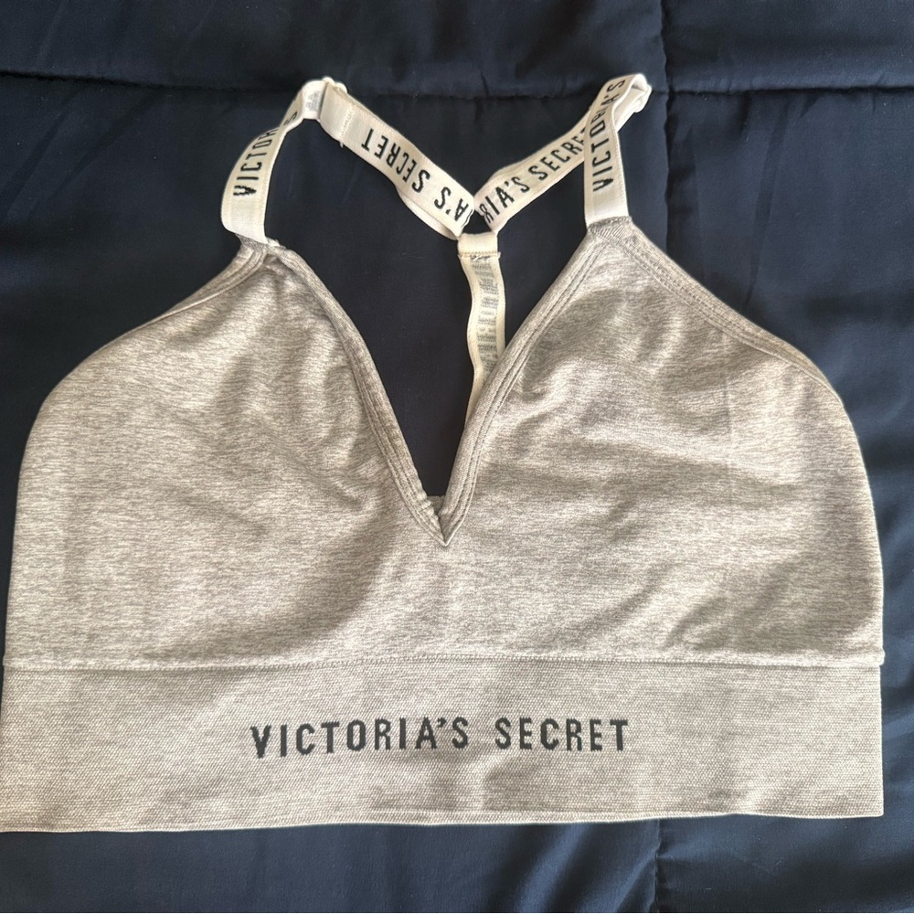 Victoria's Secret Gray Racerback Sports Bra